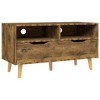 vidaXL TV Cabinet Smoked Oak Engineered Wood 35.4 x 15.7 x 19.1 in - 2 of 2