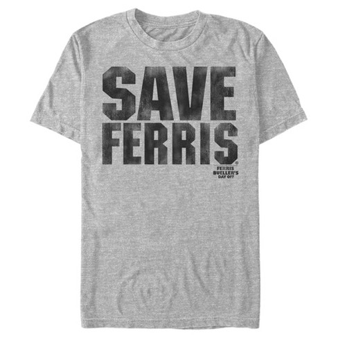 Men's Ferris Bueller's Day Off Retro Save T-shirt - Athletic Heather 