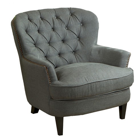 Tafton Tufted Club Chair Gray Christopher Knight Home Target