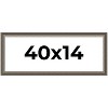 PosterPalooza | Panoramic Weathered Black Picture Frame - UV Acrylic, Foam Board Backing, Hanging Hardware - 2 of 4