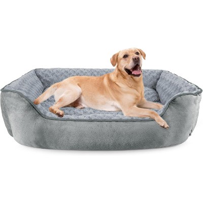 Rectangle Dog Bed for Large Medium Small Dogs - Washable Orthopedic Sofa Bed, Soft Breathable Puppy & Pet Cuddler