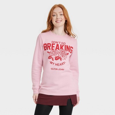 Valentine's Day Fashion Crew Neck Sweatshirts for Women Cute Heart