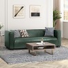 NicBex Modern 3-Seat Sofa Large Couch for Living Room,Bedroom,PU Leather Upholstered Lounge Settee Sofa with Deep Cushions - 3 of 4