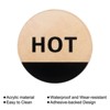 Unique Bargains Acrylic Removable Waterproof Bathroom Self Stick Hot/Cold Water Label - 4 of 4