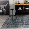 World Rug Gallery Transitional Bohemian Distressed Washable Non Slip Area Rug - 2 of 4