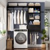 Aheaplus Laundry Room Closet System with Drawer and Hanging Rod, Wall-Mounted Closet Organizer with Adjustable Shelf - 2 of 4