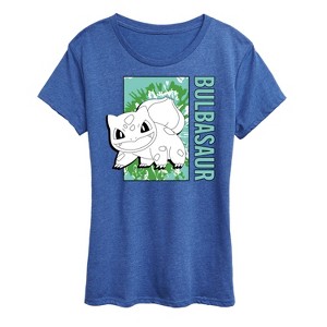 Women's - Pokémon - Tie Dye Bulbasaur Short Sleeve Graphic T-Shirt - 1 of 4