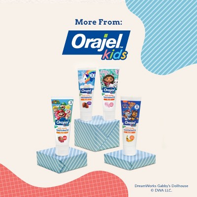 Orajel Kids Gabby's Dollhouse Fluoride Gel Toothpaste - Fruity Bubble - 4.2oz