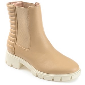 Journee Collection Womens Tatiana Round Toe Block Heel Chelsea Booties - 1 of 4
