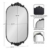 Kate & Laurel All Things Decor 24"x41" Arendahl Capsule Wall Mirror Black - 2 of 4