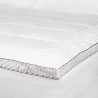 Twin White Down Alternative Thermoregulating Mattress Pad