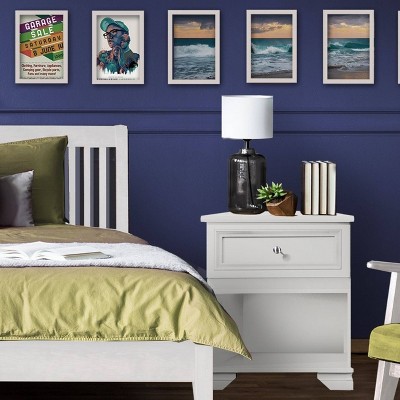 Image of Belle Isle Furniture South Lake 1 Drawer Nightstand - White