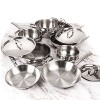 BergHOFF 12Pc 18/10 Stainless Steel Cookware Set with Stainless Steel Lid, Belly Shape - 4 of 4