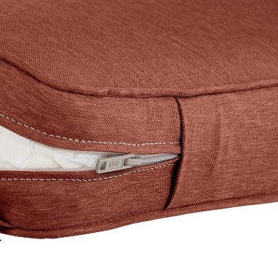 Heather Henna Red FadeSafe 41" Patio Bench Cushion
