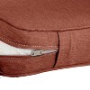 44" x 20" x 3" Montlake Water-Resistant Patio Chair Cushion Heather Henna Red - Classic Accessories: Zippered, Polyurethane Foam Filled - image 3 of 4