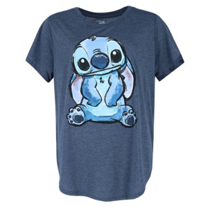 Jerry Leigh Women's  Disney Stitch Tunic Short Sleeve - 1 of 4