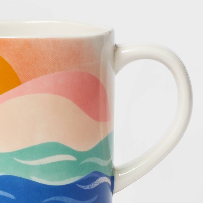 16oz Stoneware &#39;Hey There Sunshine&#39; Mug White - Opalhouse&#8482;_1