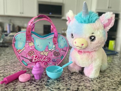 Barbie Chef Pet Adventure Stuffed Animal, Unicorn Toys, Plush With Purse  And 5 Accessories : Target