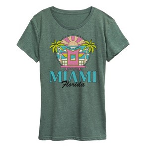 Women's - Instant Message - Miami Florida -Women's Short Sleeve Graphic T-Shirt Short Sleeve Graphic T-Shirt - 1 of 4