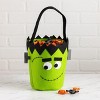 Transpac Felt Frankenstein Candy Bucket and Serving Bowl Halloween Decor Green Tabletop Decoration Indoor Gift Hostess Fun - 2 of 2