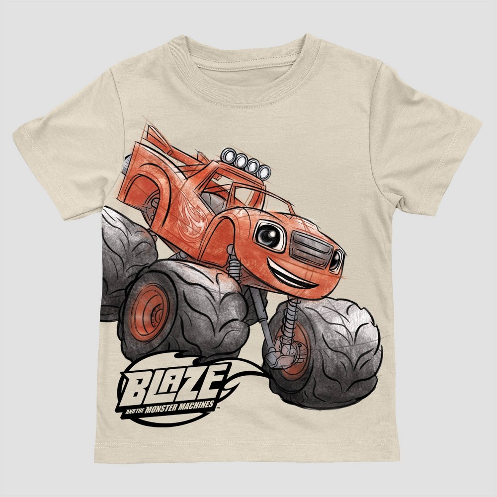 Toddler Boys' Blaze and the Monster Machines T-Shirt - Beige 4T