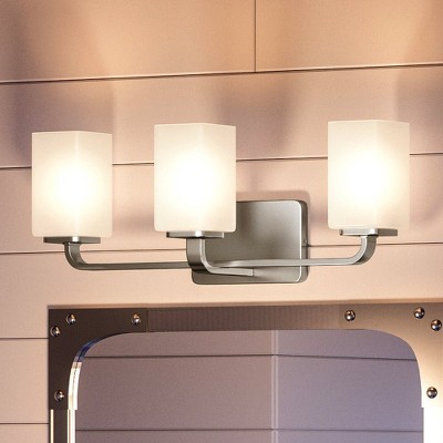 Urban Ambiance Luxury Contemporary Bath Light 8.5''H x 23.5''W,  Brushed Nickel Finish,  Louisville Collection, UHP4322