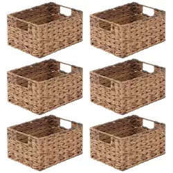 mDesign Woven Ombre Pantry Bin Basket, 6 Pack