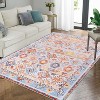 Washable Area Rug,Non-Slip Thin Low-Pile Carpet for Living Room, Bedroom, Dining, Kitchen & Playroom - 4 of 4