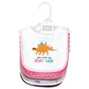 Hudson Baby Infant Girl Cotton Bibs, Cute-A-Saurus, One Size - 2 of 4