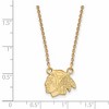 Black Bow Jewelry 14k Yellow Gold Plated Sterling Silver Chicago Blackhawks NHL Necklace 18 Inch - 2 of 4