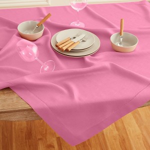 Solino Home Linen Classic Hemstitch Table Throw - 1 of 4