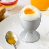 Ceramic Egg Cup Set of 2 White Porcelain Holder for Breakfast Boiled Eggs - 3 of 4