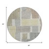 Sand Ivory And Gold Geometric Washable Indoor Outdoor Area Rug - 3 of 4