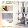 Kumasinova 78 In Cat Tower Pet Playground with Condo,Hanging Basket & Multi-Level Jumping Platform,Natural Sisal Scratching Posts - 2 of 4