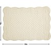 Aoibox Quilted Placemats Set of 4, Washable Rectangular Table Mats for Kitchen, 100% Cotton Fabric, Classic Design for Dining - 2 of 4