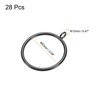 Unique Bargains Metal Electroplating Curtain Rod Accessory Curtain Ring 28 Pcs - 2 of 4