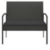 Patio Bench with Cushion Black 41.3" Poly Rattan - 4 of 4