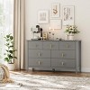 Fluted Dresser 54 Inch Wide, 7-Drawer Wood Dresser for Bedroom, Modern Chest of Drawers, Storage Organizer Cabinet for Living Room, Hallway - 4 of 4
