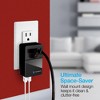 Naztech Fast 48W Multi-Device USB Charger with Dual AC Outlets | Black - 4 of 4