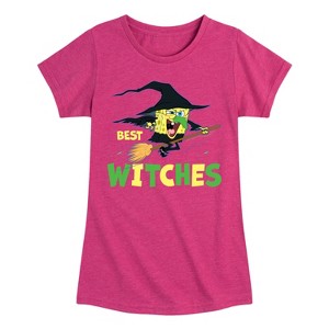 Girls' - SpongeBob SquarePants - Best Witches Fitted Short Sleeve Graphic T-Shirt - 1 of 4
