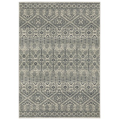 Oriental Weavers Branson BR02A Blue/ Beige Indoor Area Rug - 7'10" x 10'