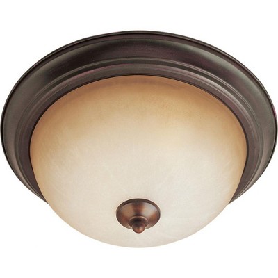 Maxim Lighting Essentials - 583x 2 - Light Flush Mount in  Oil Rubbed Bronze