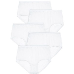 Comfort Choice Women's Plus Size Cotton Brief 5-Pack - 1 of 4