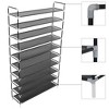 vidaXL Shoe Rack Black Metal and non-woven fabric Tall Lightweight - 2 of 4