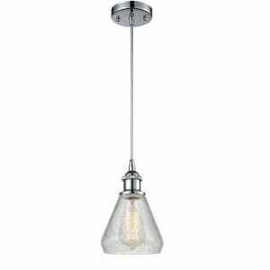 Conesus - 1 Light Cord Hung Mini Pendant In Industrial Style-10 Inches Tall and 6 Inches Wide - 1 of 1