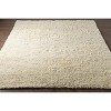 Hauteloom Kettering Solid Cream Wool Shag Rug - 2 of 4