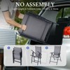 Crestlive Products 2-piece patio chair foldable outdoor chair with adjustable backrest patio dining chair iron frame - 4 of 4