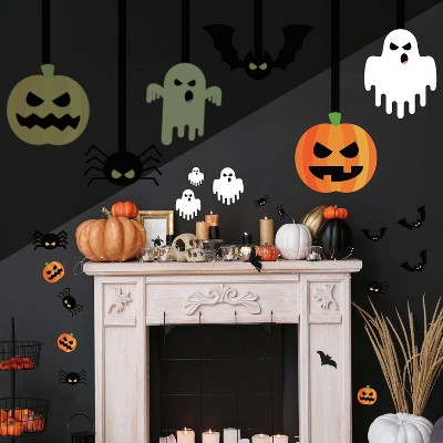Halloween Glow In The Dark Peel And Stick Giant Wall Decal ...