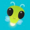 Girl's Design By Humans Cute green glow bug firefly cartoon illustration By thefrogfactory T-Shirt - 2 of 3