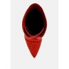 Bitetto Rhinestones Embellished Women Calf Boots - 4 of 4